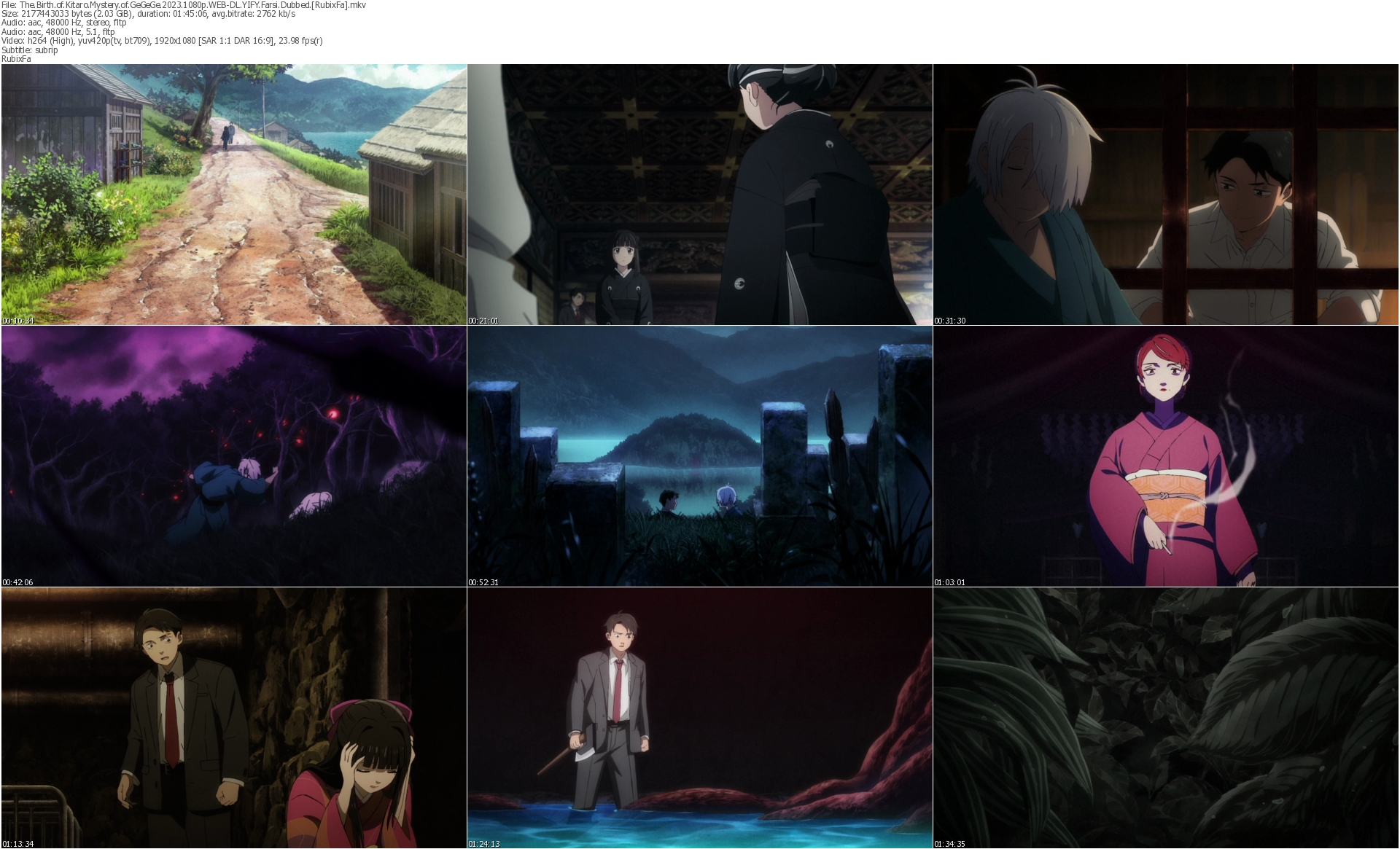 دانلود انیمیشن The Birth of Kitaro Mystery of GeGeGe 2023 دوبله فارسی